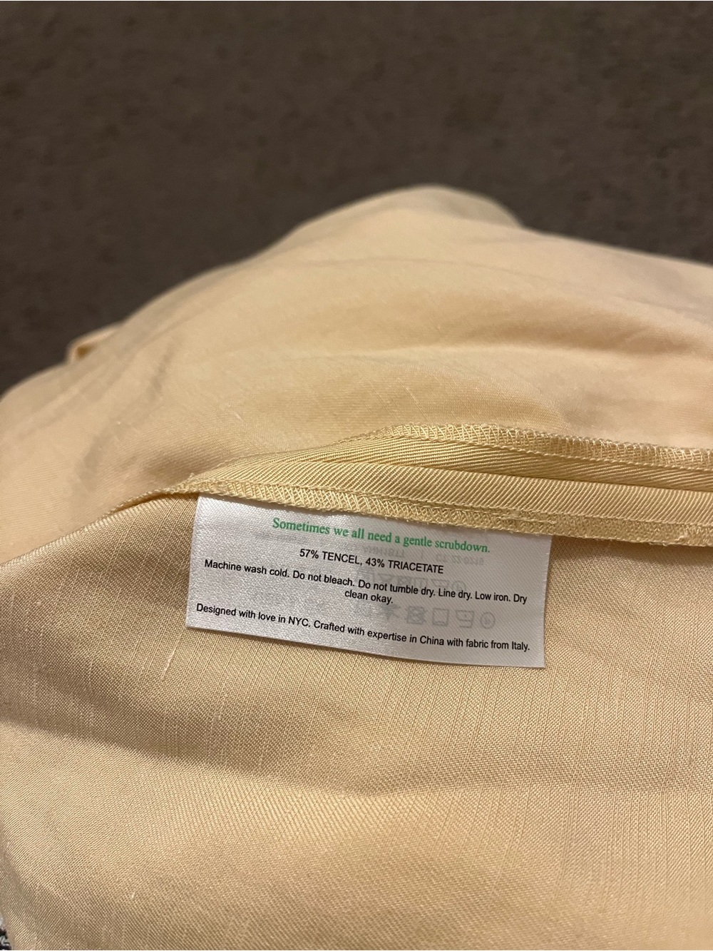 M.M. Lafleur Annette Everyday Twill Top In Butter Yellow - Picture 7 of 9